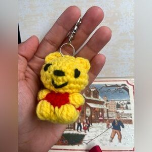 Handmade crochet character keychains